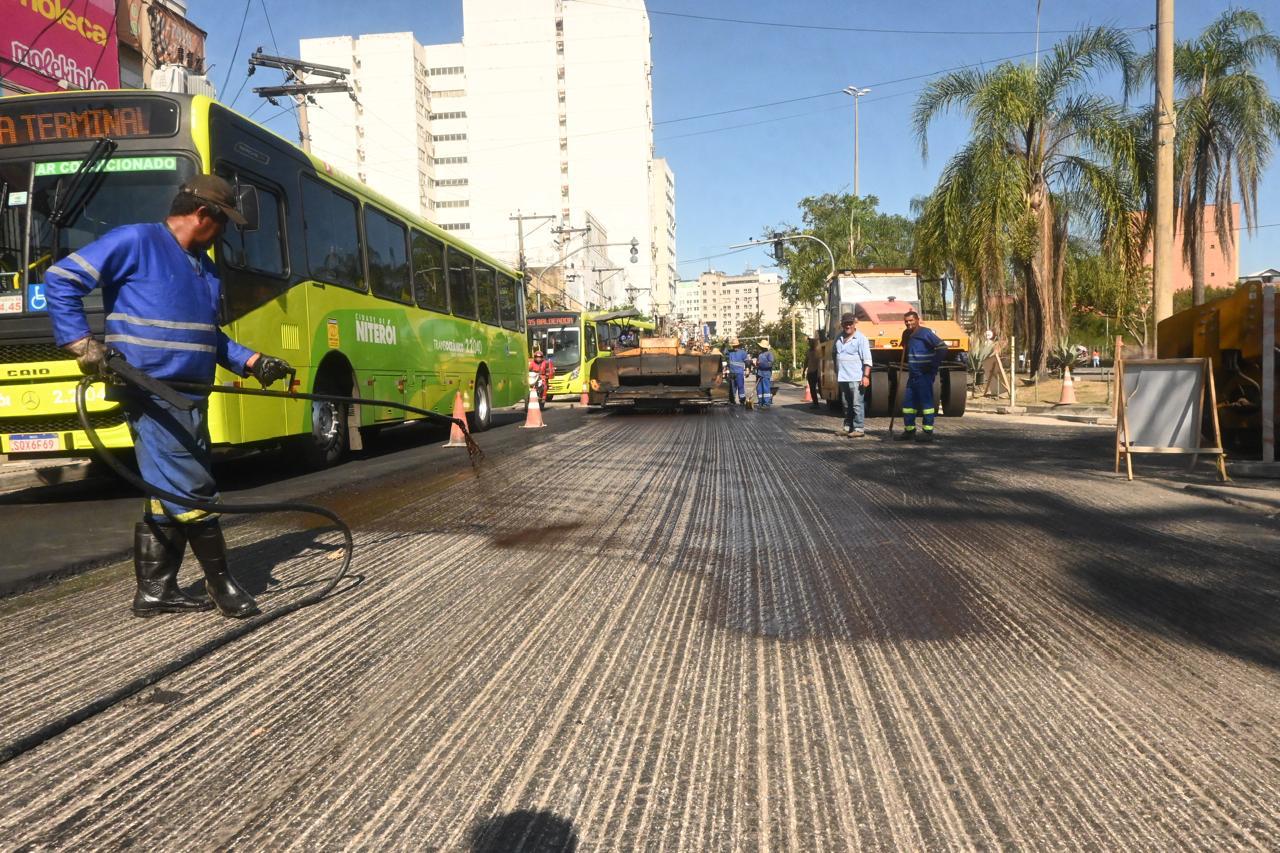 Niter I Obras Na Avenida Visconde De Rio Branco Avan Am Para Nova Etapa Mobilidade Rio