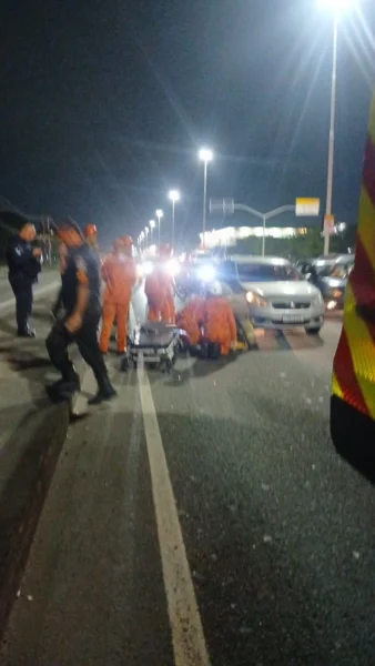 ACIDENTE E BOMBEIROS NA AVENIDA BRASIL
