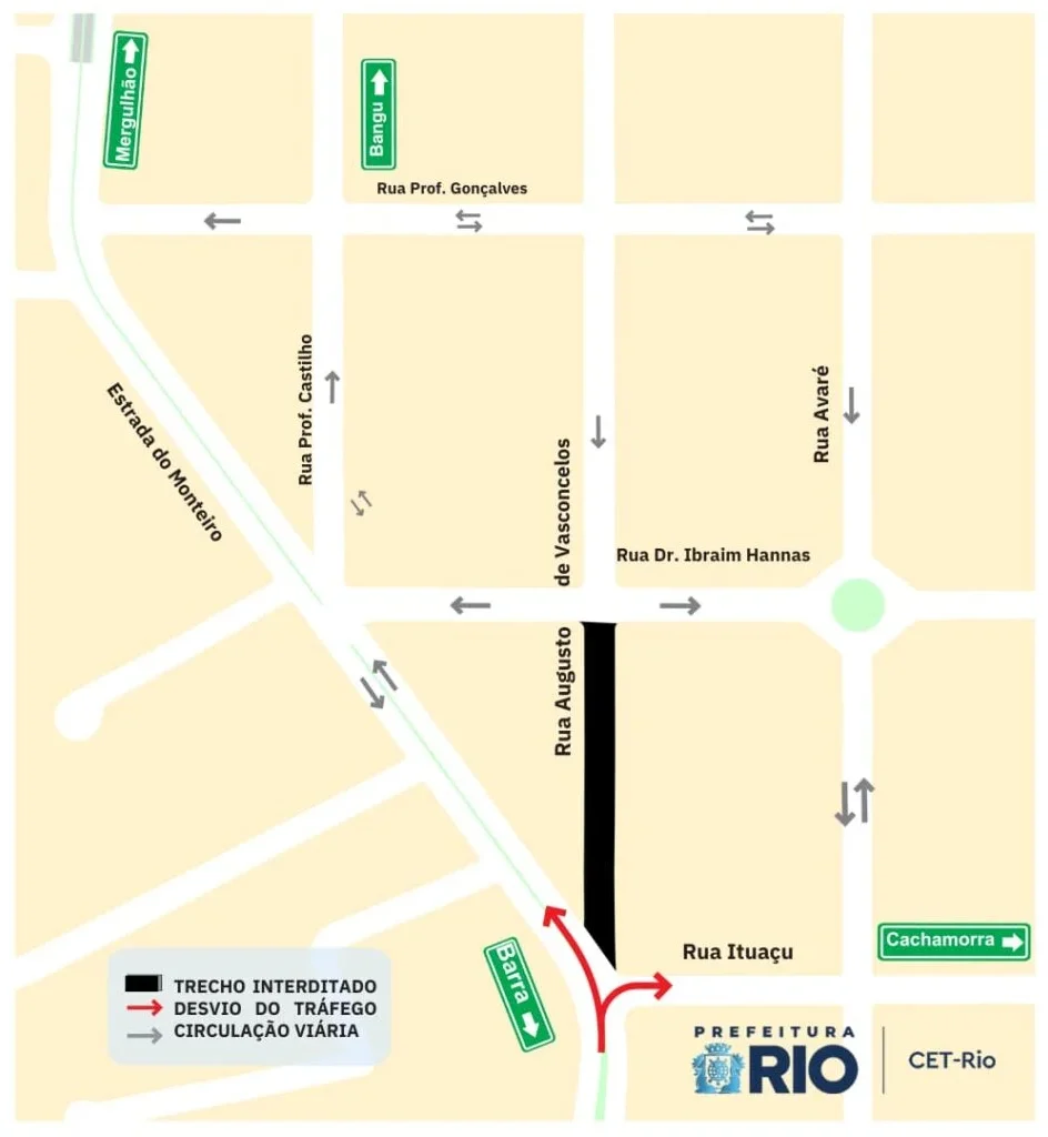 obra na Rua Augusto Vasconcelos