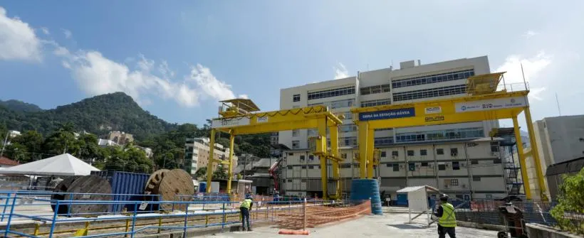 obras da estação gávea linha 4