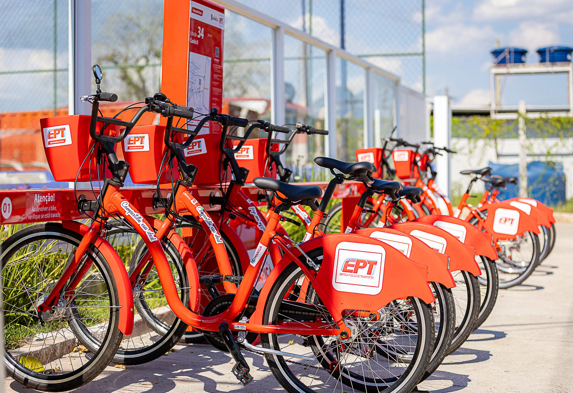 sistema gratuito de bicicletas compartilhadas