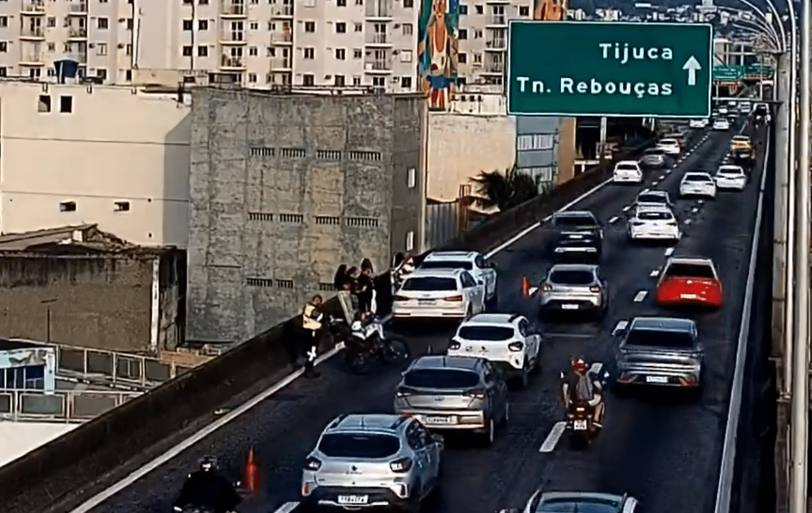 linha vermelha acidente